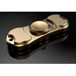 Wholesale Dual Aluminum Fidget Spinner Stress Reducer Toy for ADHD and Autism Adult, Child (Gold)